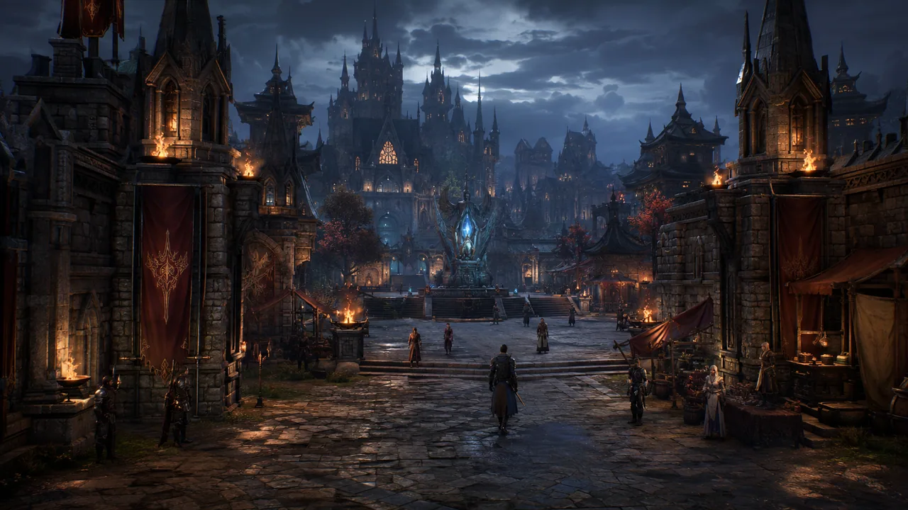 Initial city dark fantasy concept